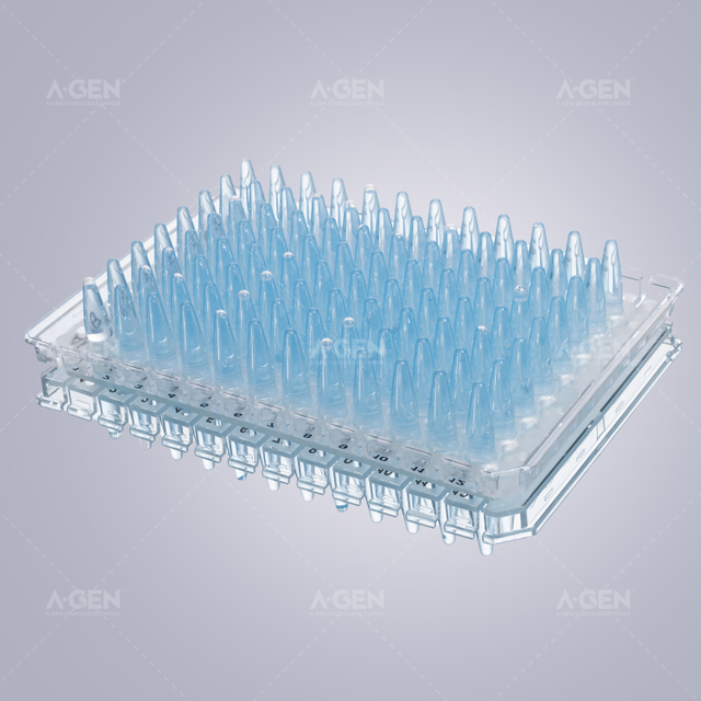 0.2mL 半裙邊邊可拆卸透明 96 PCR 板（帶黑色標(biāo)識）