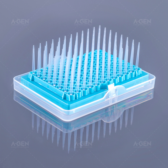 低吸附 H款 移液器吸頭 50μL 無菌透明 PP 移液器吸頭，置于盒中，用于帶濾芯的液體轉(zhuǎn)移