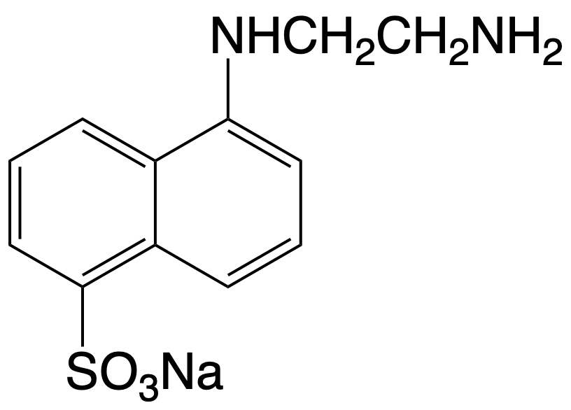 EDANS  sodium salt [5-((2-Aminoethyl)amino)naphthalene-1-sulfonic acid, sodium salt]